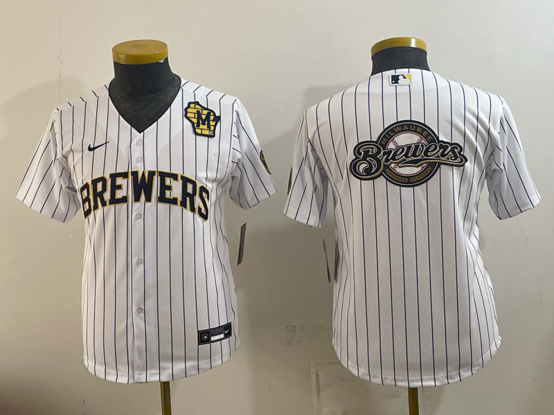 women 2026 Milwaukee Brewers blank white Game Nike MLB Jersey 08230016->women mlb jersey->Women Jersey